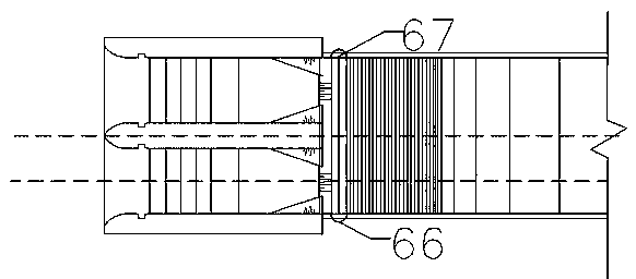 Anti-cavitation installation for tails of flaring gate piers of stepped spillway