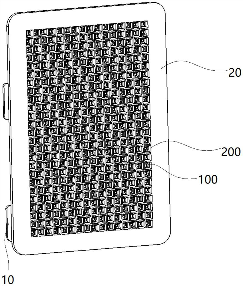 Multi-color-based LED light source display structure