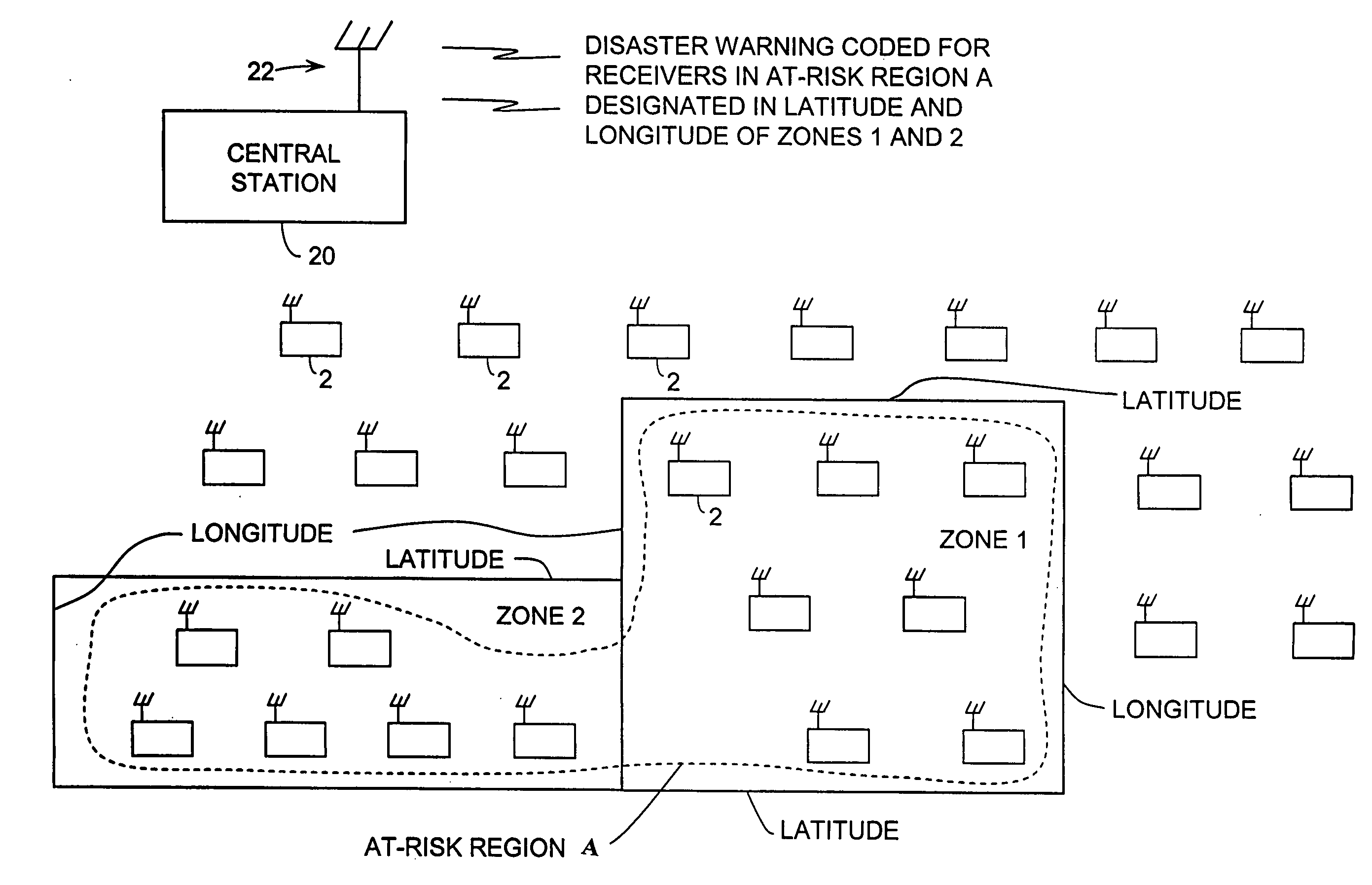 Disaster alert device and system