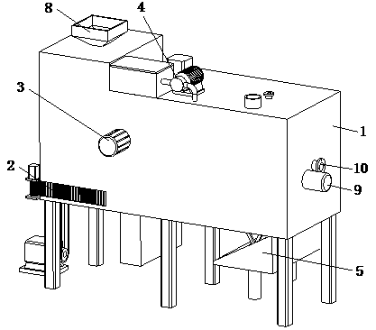 Sewage treatment equipment for heavy metal ions