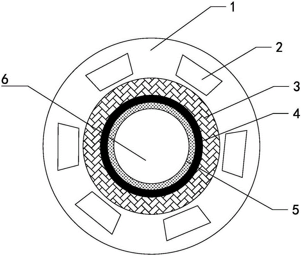 High-strength carbon fiber easy-to-install printing cylinder support body