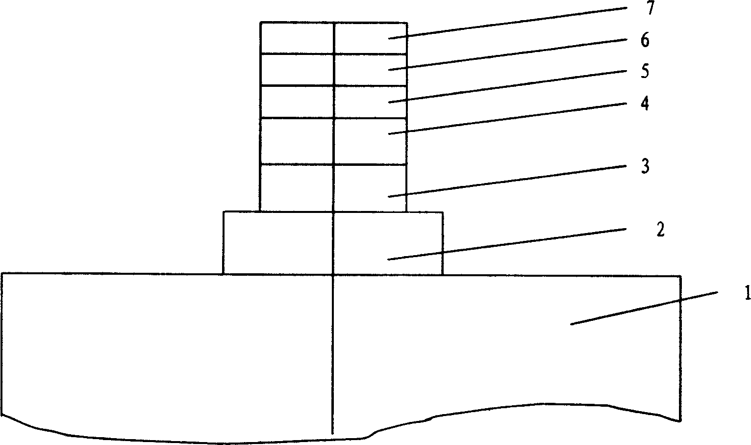 Conjoined duplex tube core for double-table shaped high-speed photodetector with side face entered light