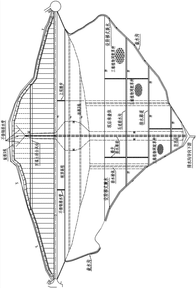 Construction technology of slag stacking behind concrete faced rock-fill dam