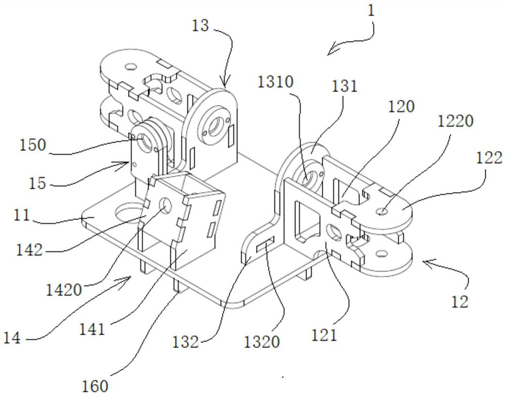 Model assembly for differential mechanism and model