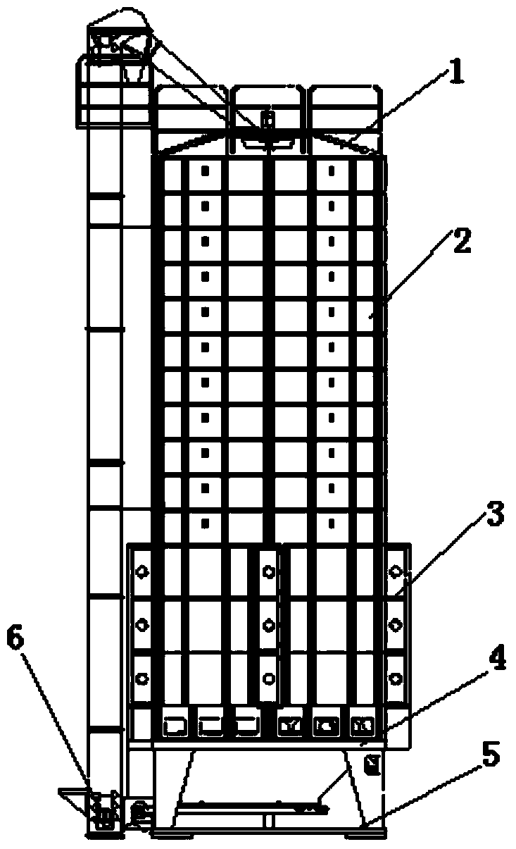 Energy-saving type grain drying machine