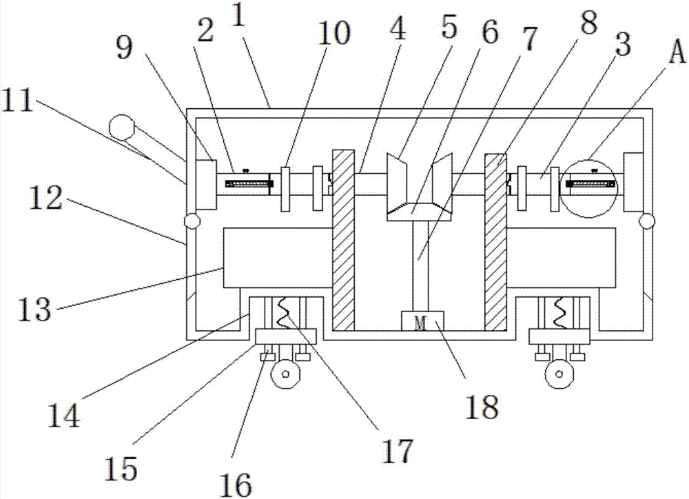 Waste cable winding and recycling device