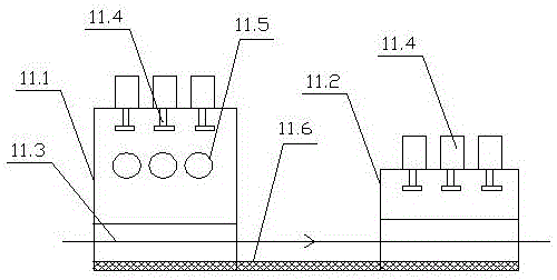 Production equipment for PVC composite coated floor