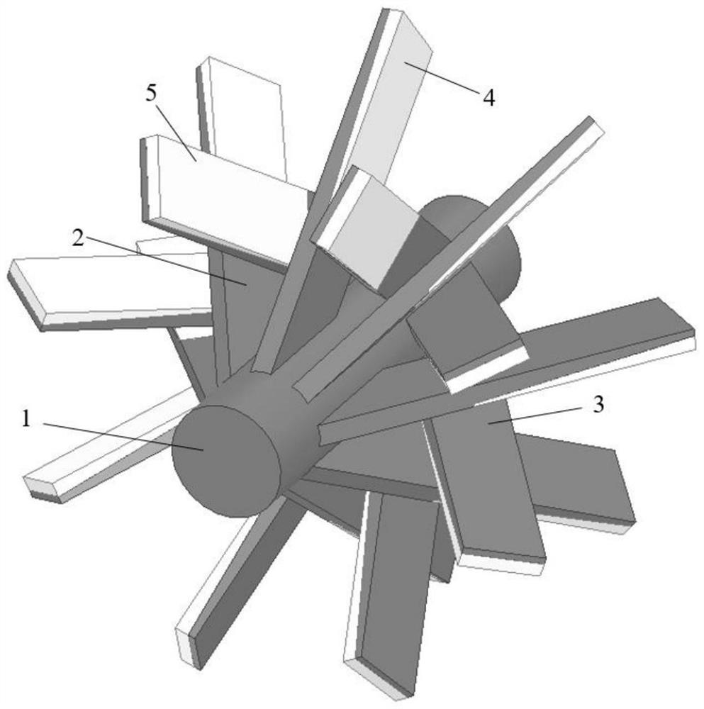 Angular power division waveguide structure applied to dielectric loading gyrotron traveling wave tube