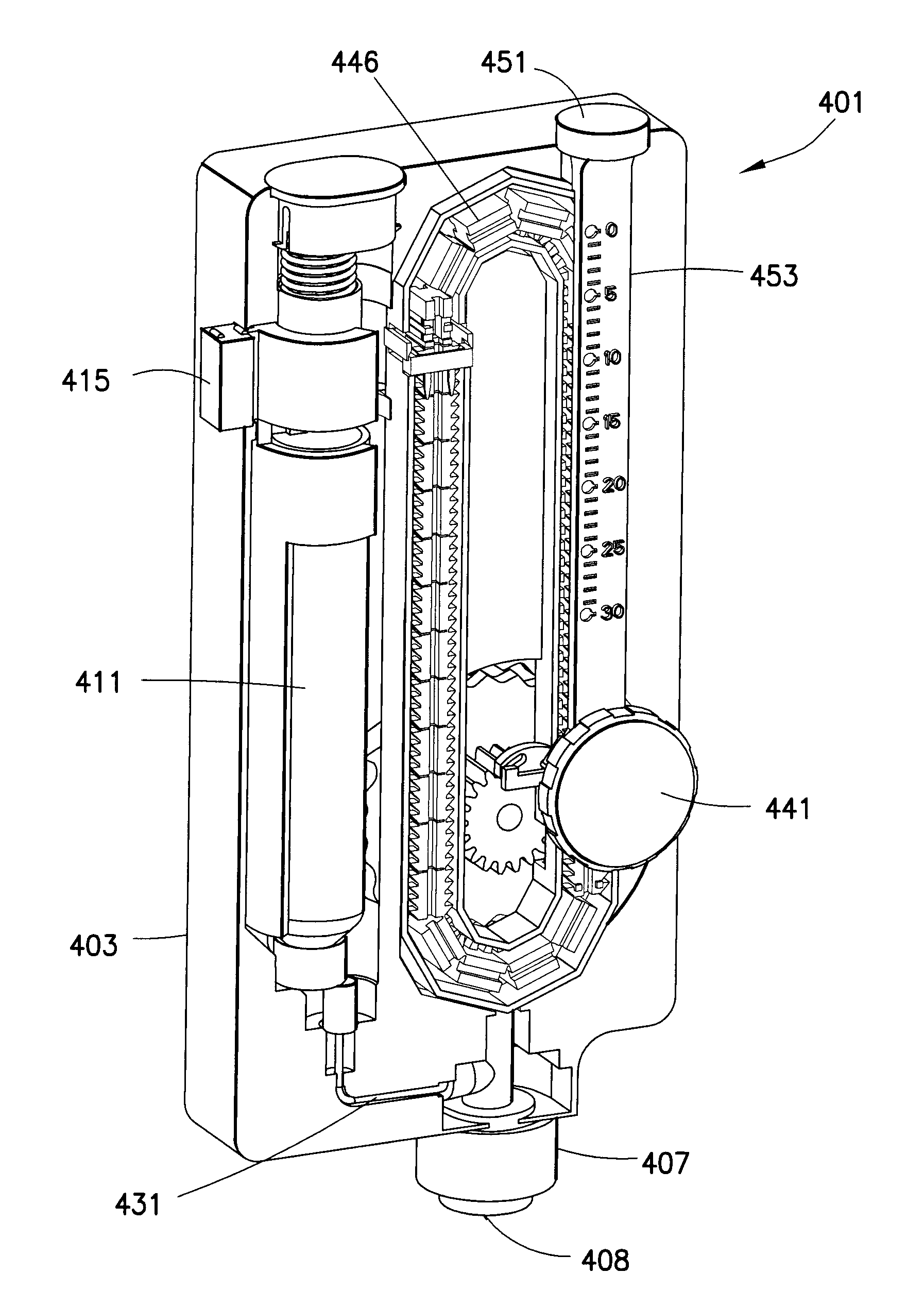 Multi-stroke delivery pumping mechanism for a drug delivery device for high pressure injections