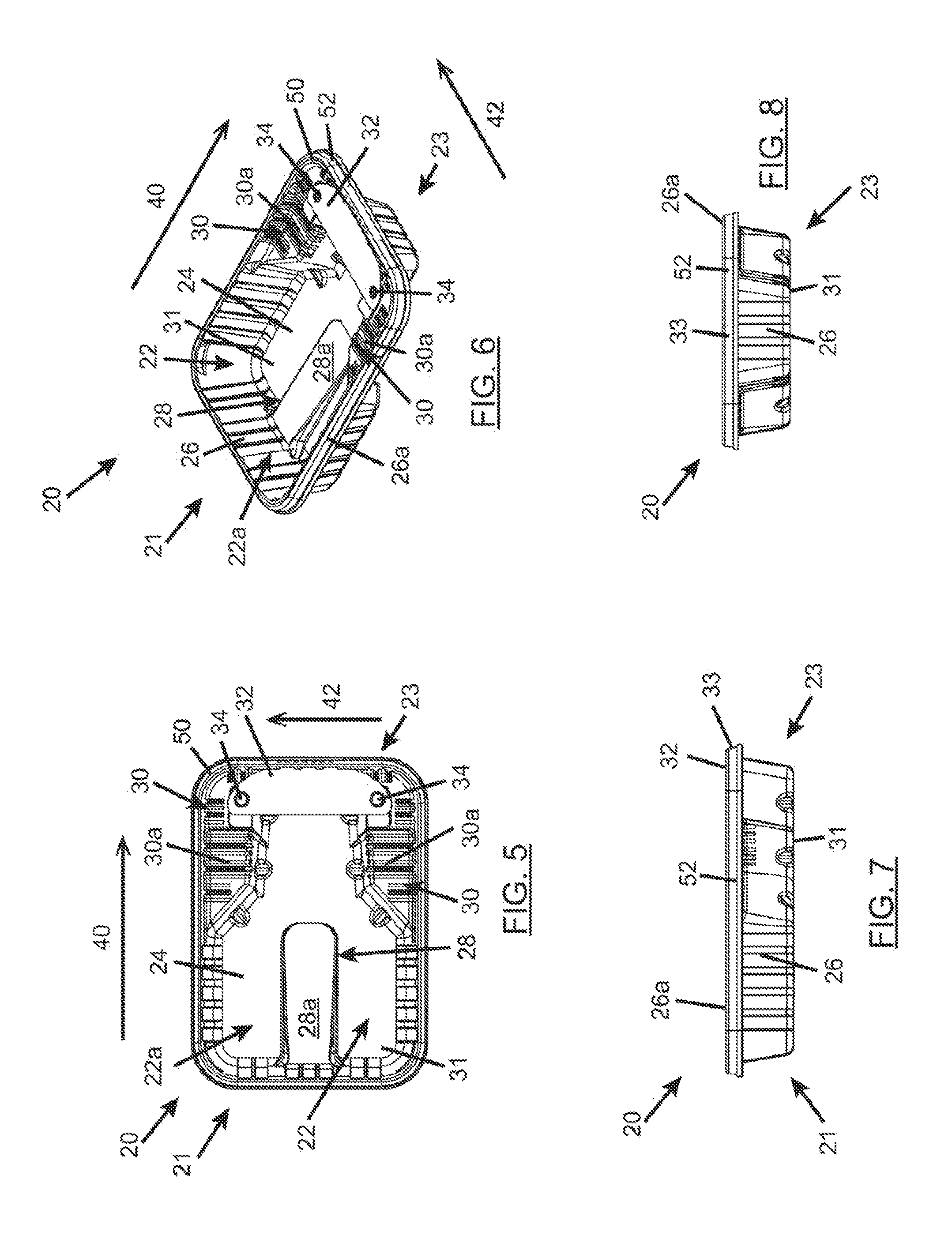 Poultry tray and method of packaging poultry using same