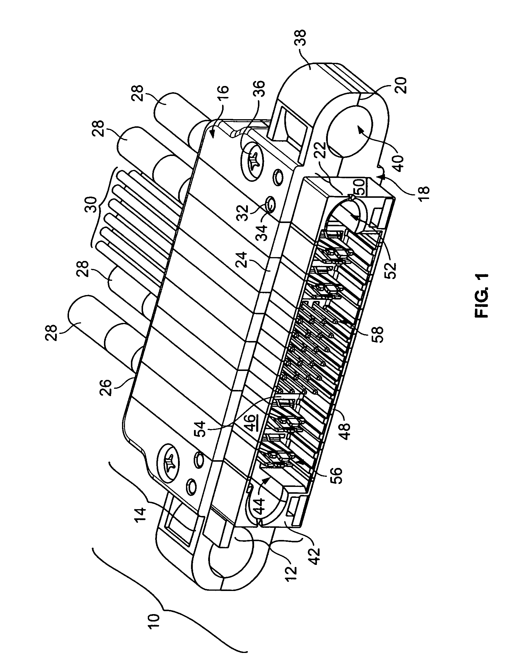 Modular connector family for board mounting and cable applications