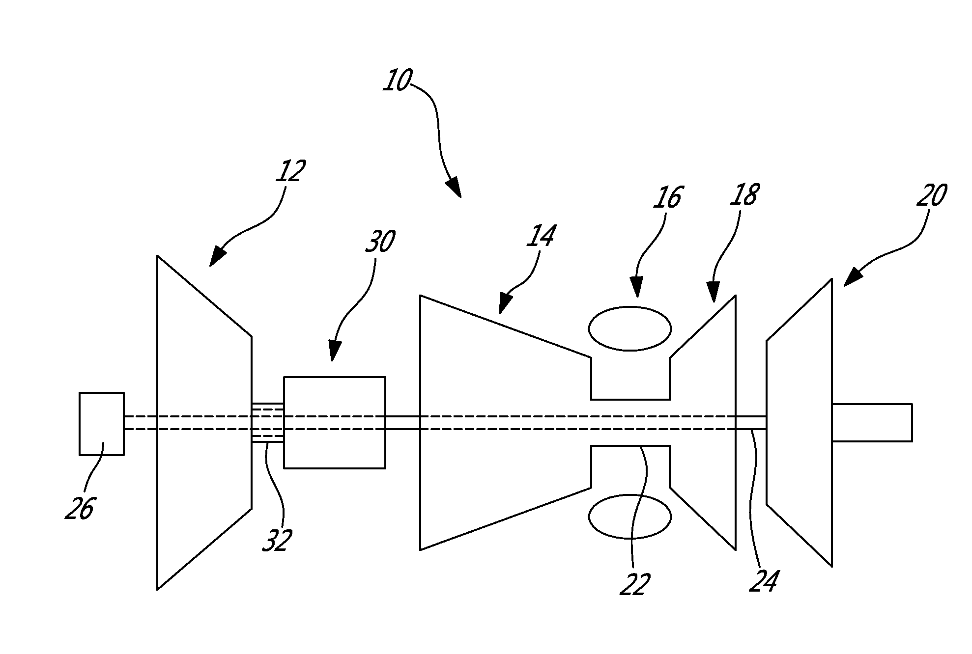 Gas turbine engine with transmission and method of adjusting rotational speed