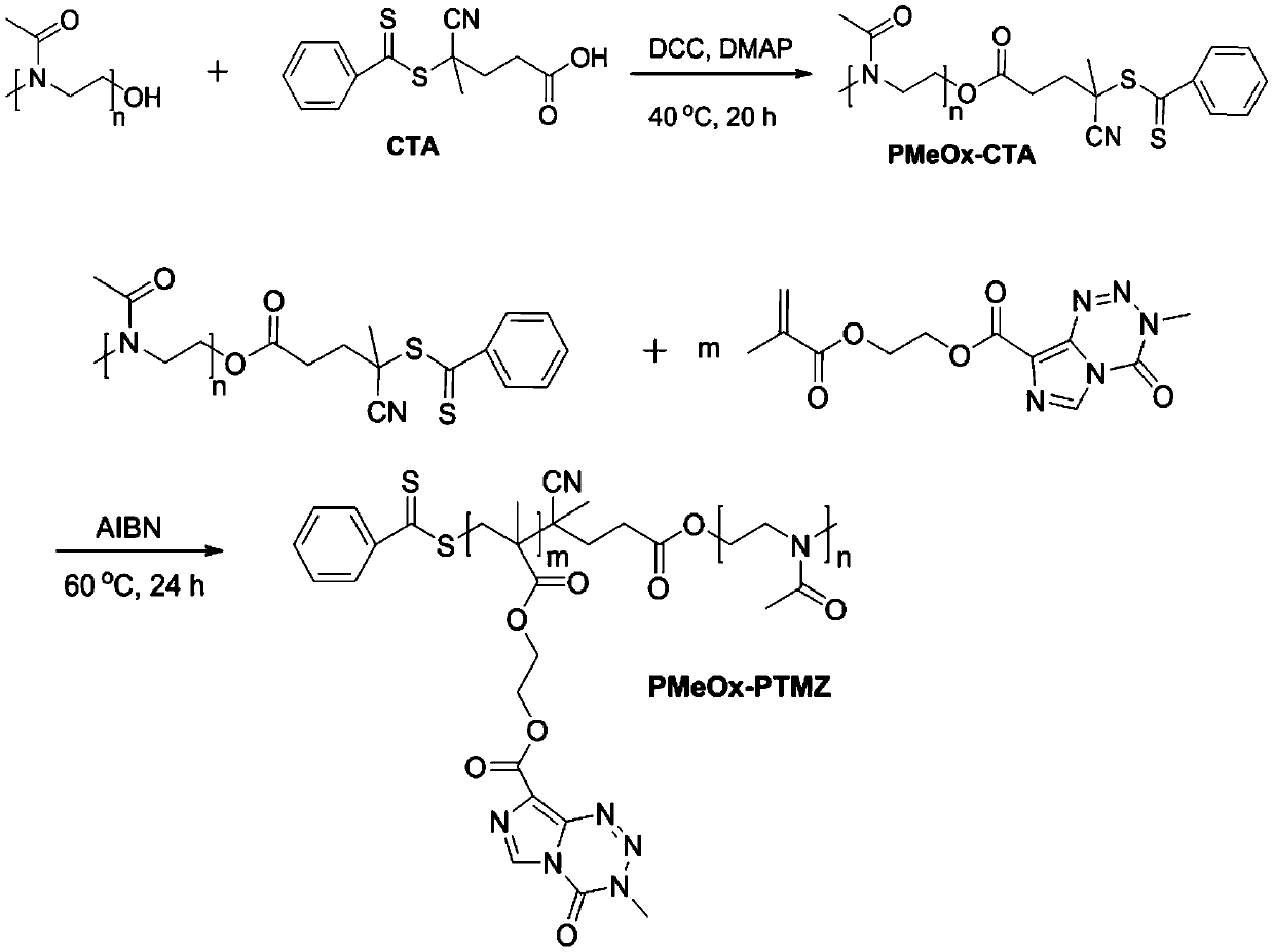 Temozolomide prodrug nano-micelles and preparation method therefor and application of temozolomide prodrug nano-micelles