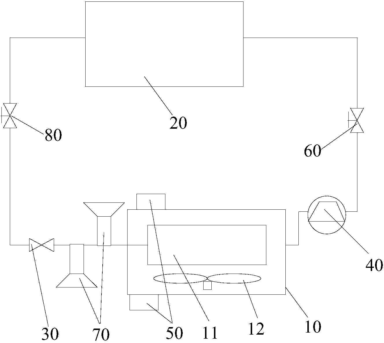 Flammable refrigerant air-conditioner fire protection system and application method thereof as well as air-conditioner