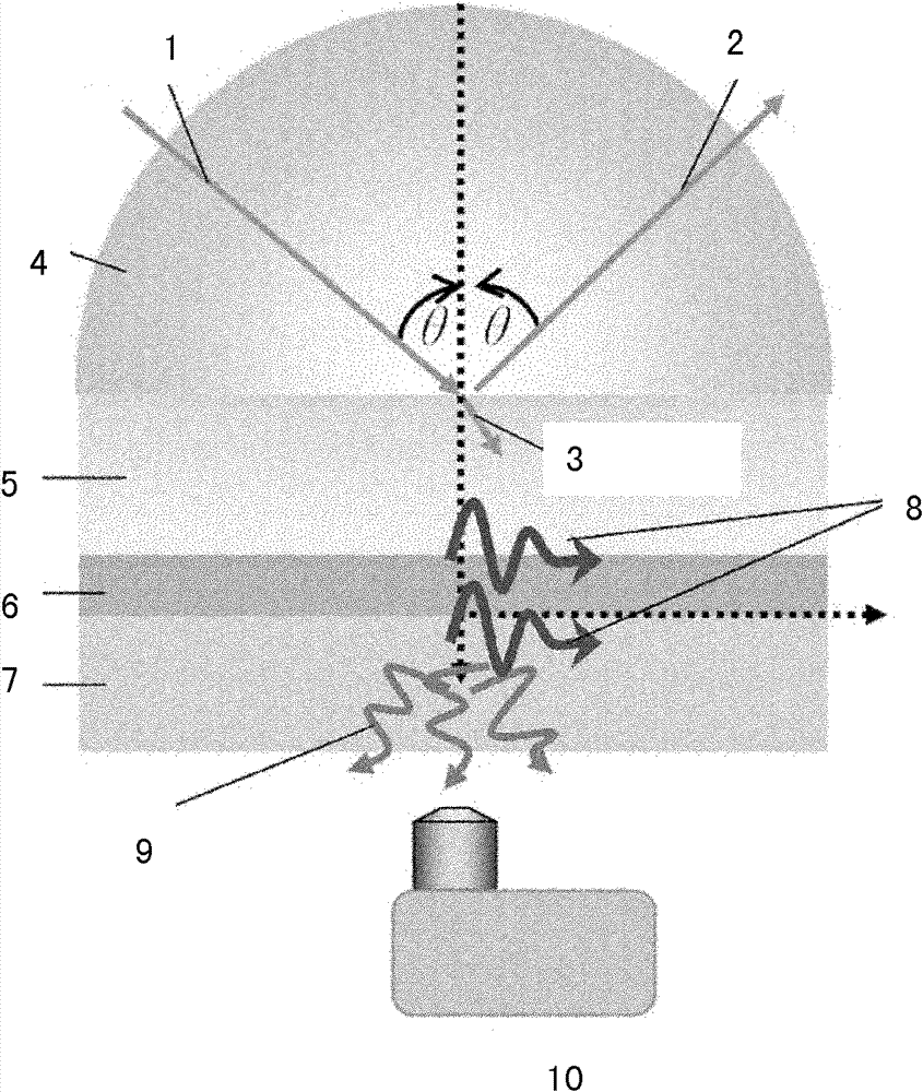 Method for exciting surface-enhanced Raman spectroscopy (SERS) through long range surface plasmon