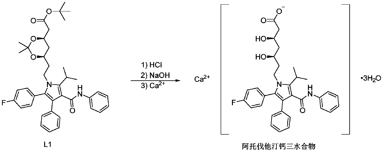 Method for producing atorvastatin calcium by using micro-reaction device