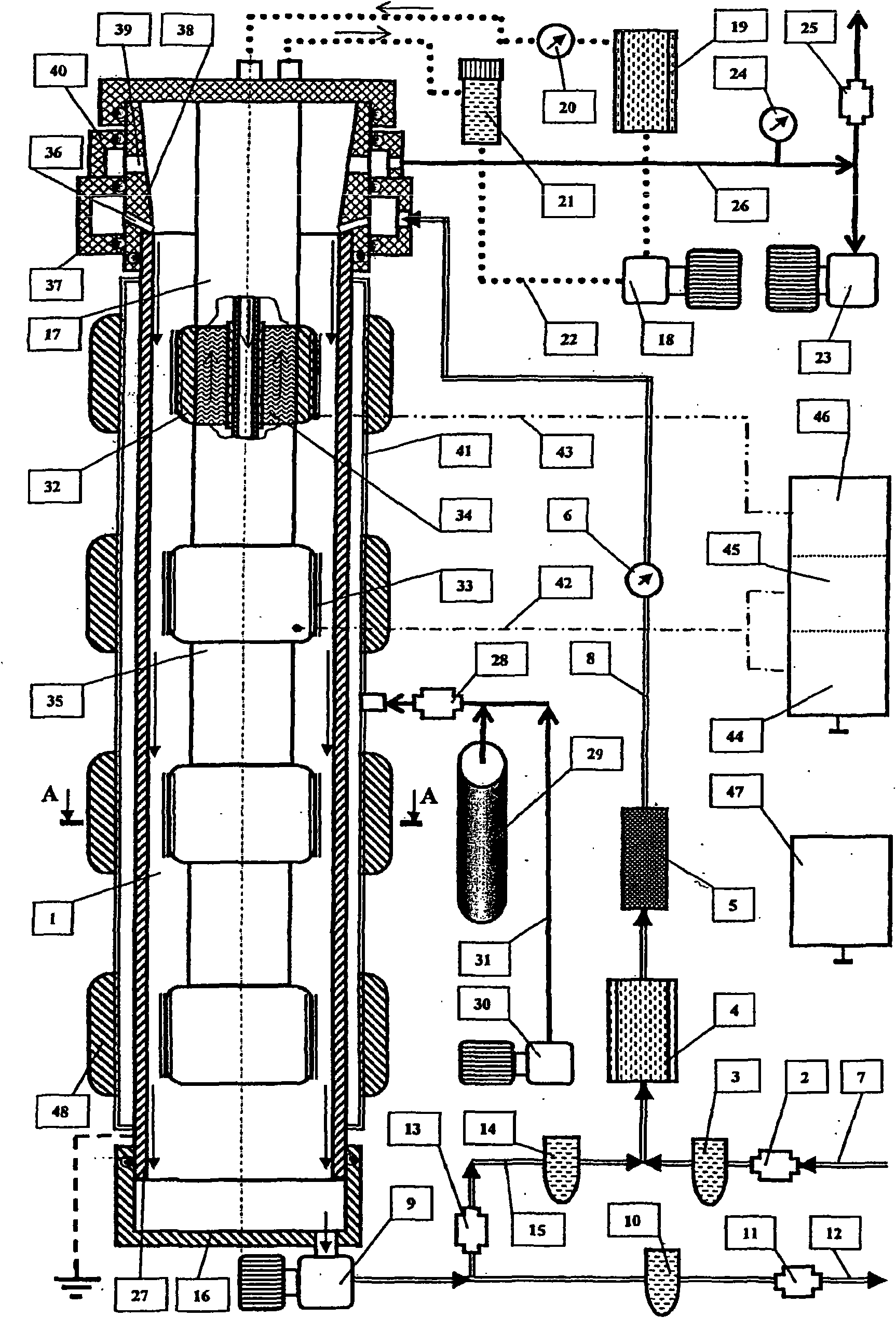 Method for treating water and aqueous solutions by means of a gas-discharge plasma and a device for carrying out said method