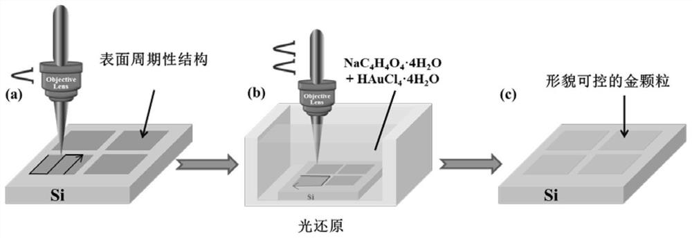 A method for fabricating surface-enhanced Raman substrates based on localized optical field-enhanced femtosecond laser photoreduction