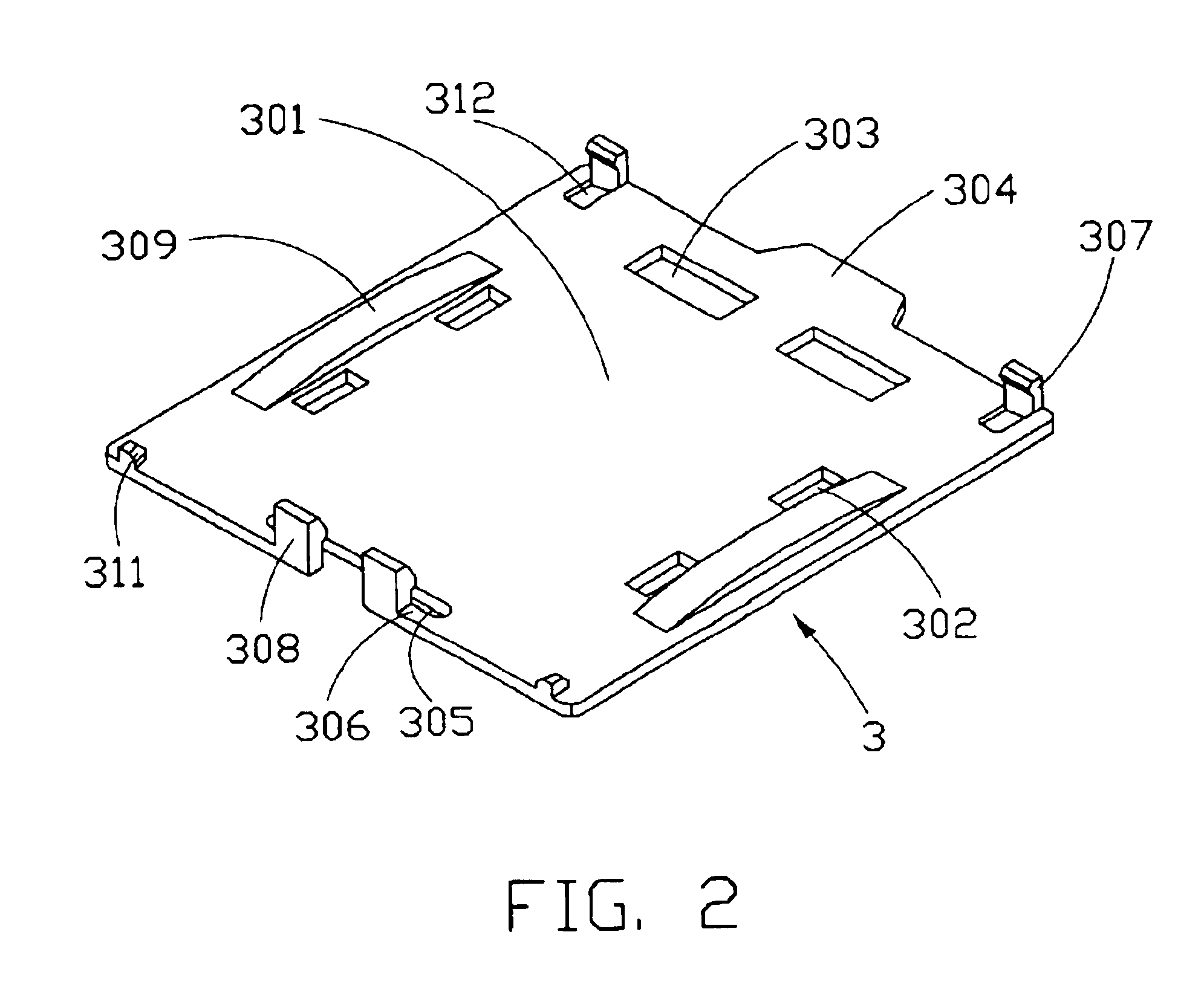 Land grid array connector assembly with pick up cap