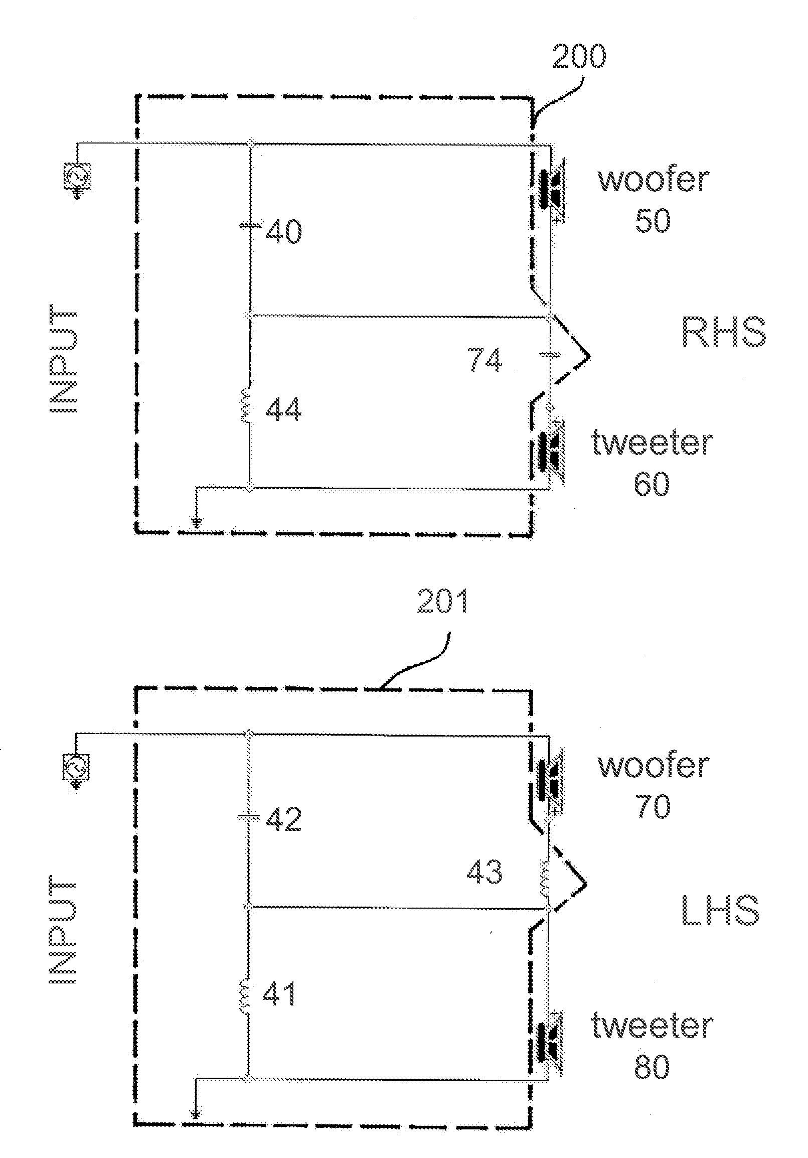 Phase-unified loudspeakers: series crossovers