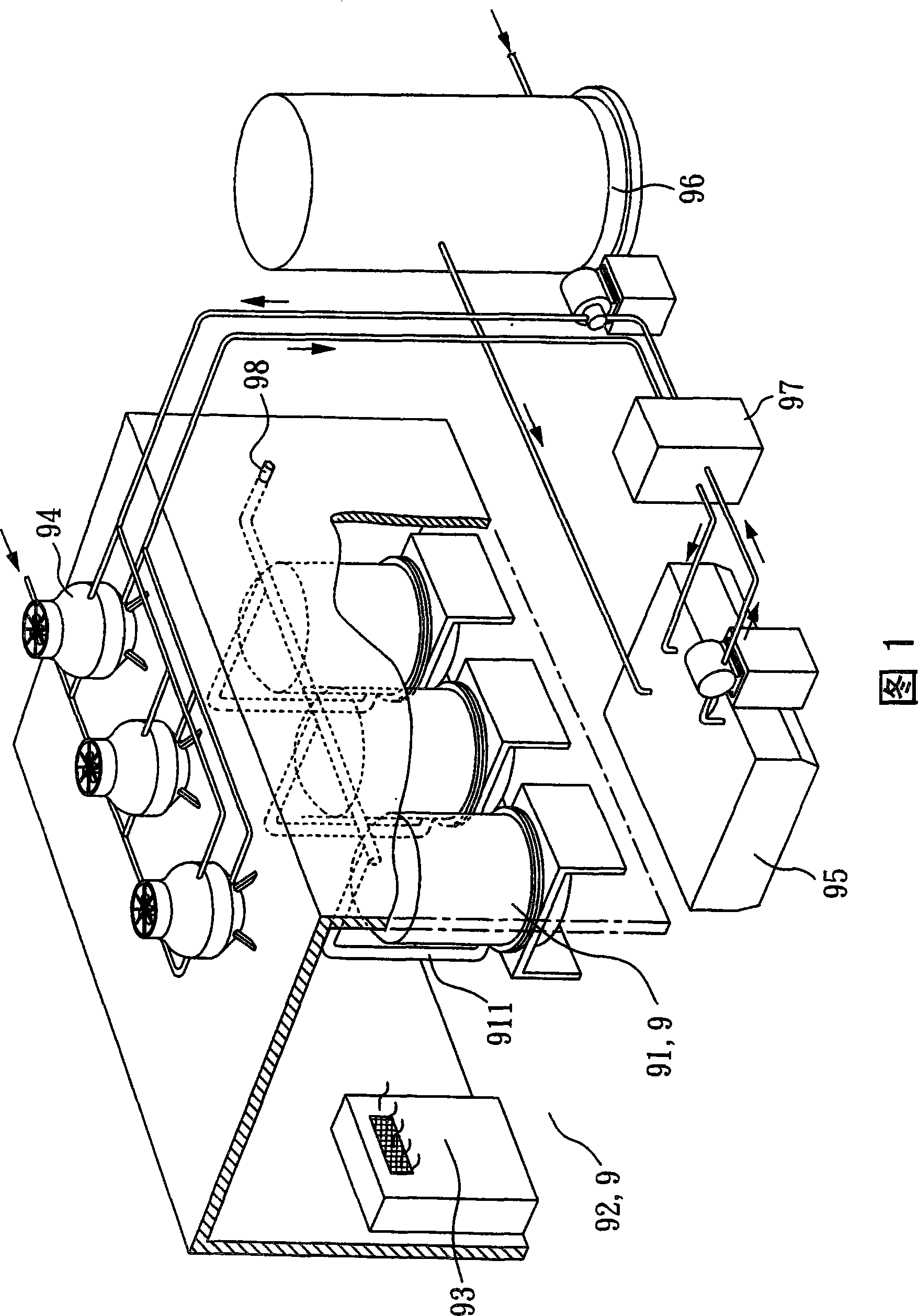 Crystal growth furnace body structure with emergency decompression arrangement