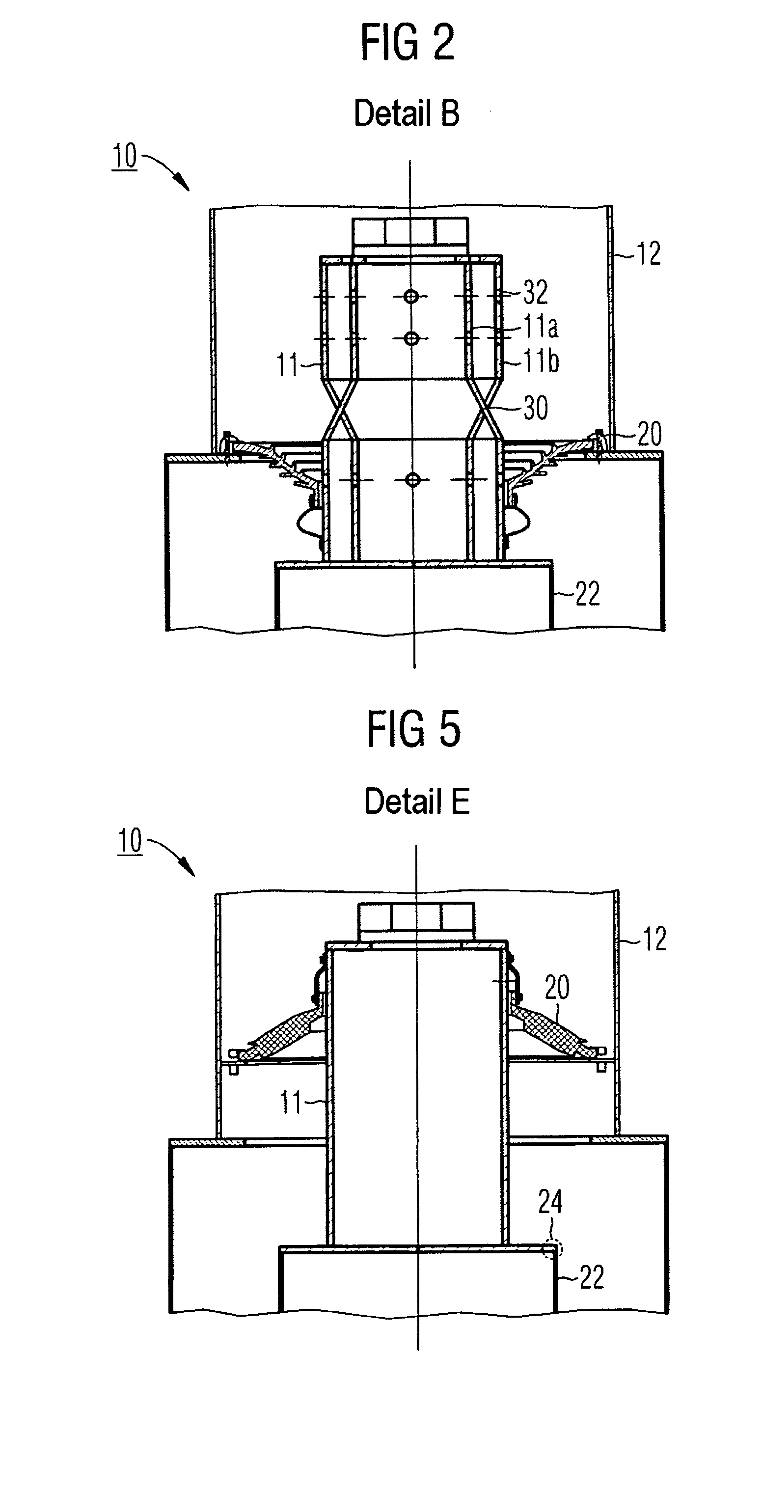 Generator output line, in particular for a connection region in the generator base