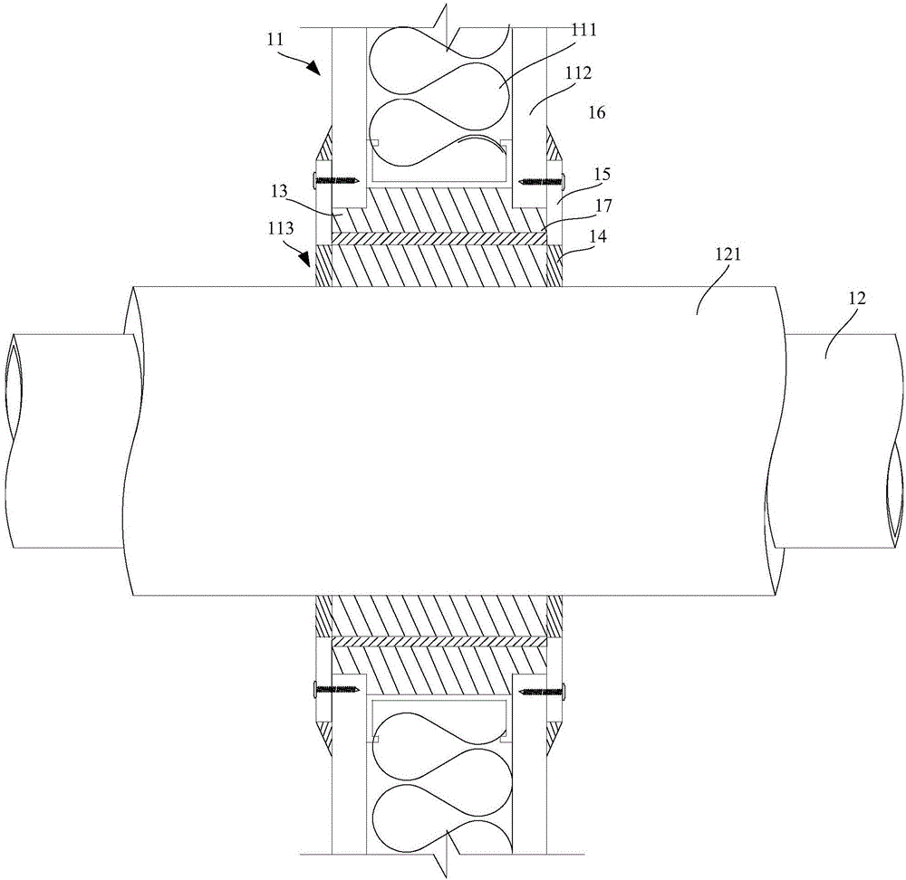 Fireproof structure allowing pipeline to penetrate lightgage steel joist gypsum board partition wall and construction method of fireproof structure