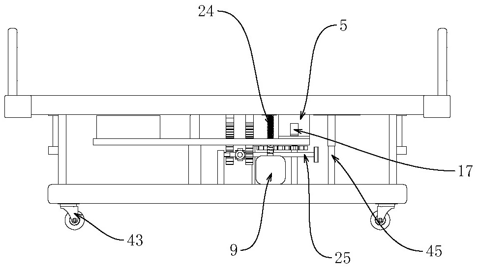 Auxiliary turning-over device for nursing