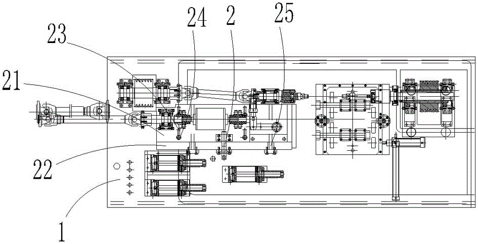 Automobile transmission loading test board and test regulating method thereof