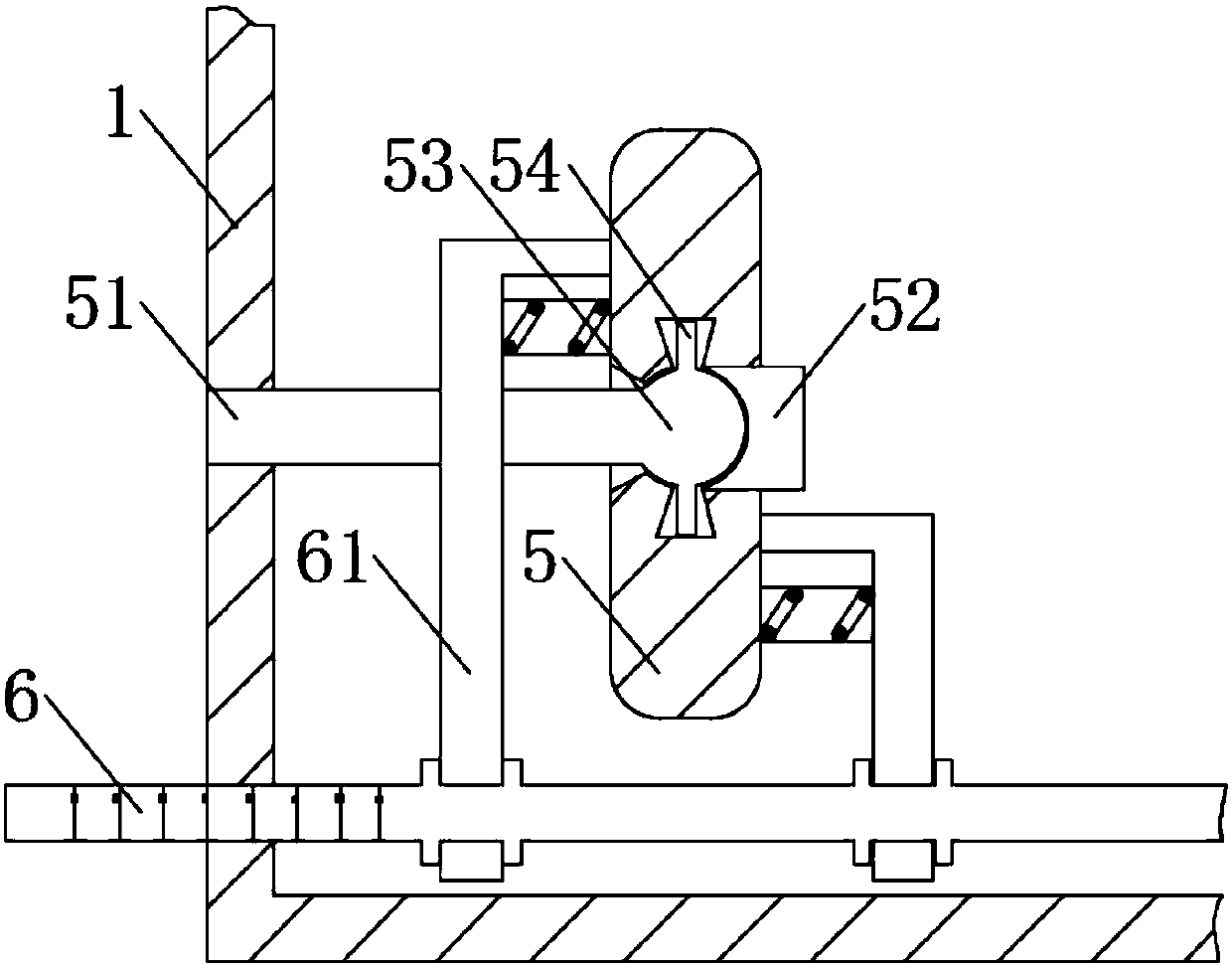 Crosswalk marking machine capable of automatically maintaining straight line driving in multiple angles