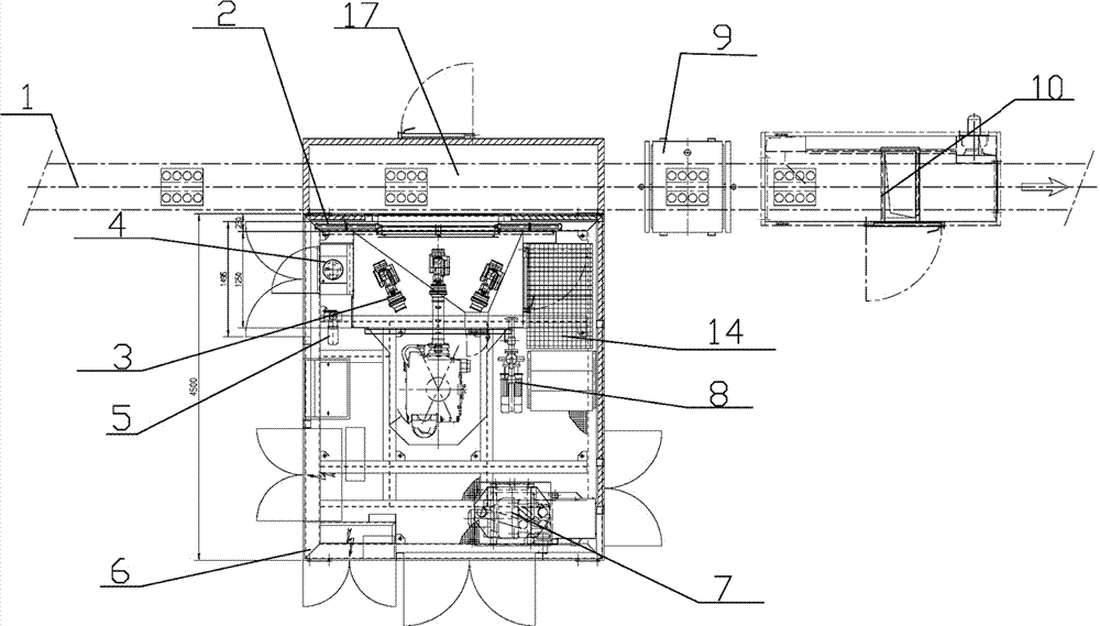 An Intelligent Robot Flexible Online Cleaning Machine