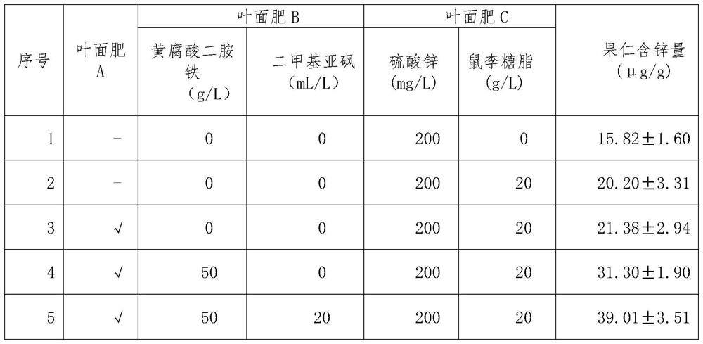 Zinc-rich fertilizer for carya illinoensis and implementation method of zinc-rich fertilizer