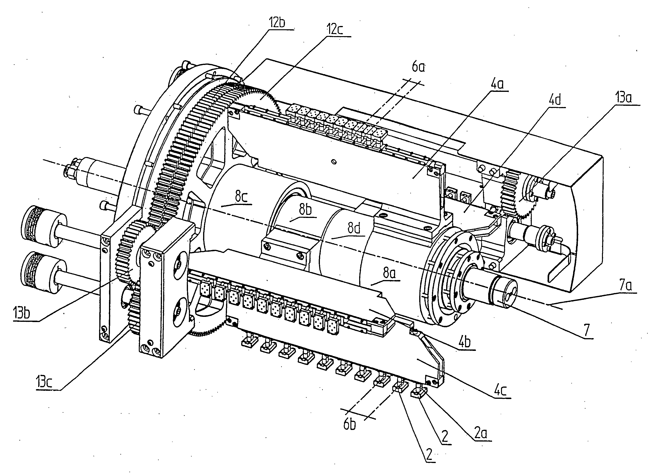 Apparatus for separating parts