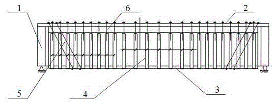 A fully prestressed composite integrated reinforced reinforced concrete structure