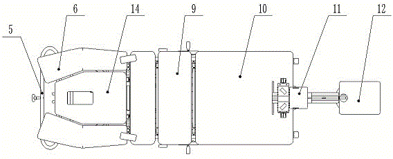 Multi-section adjustable traction bed