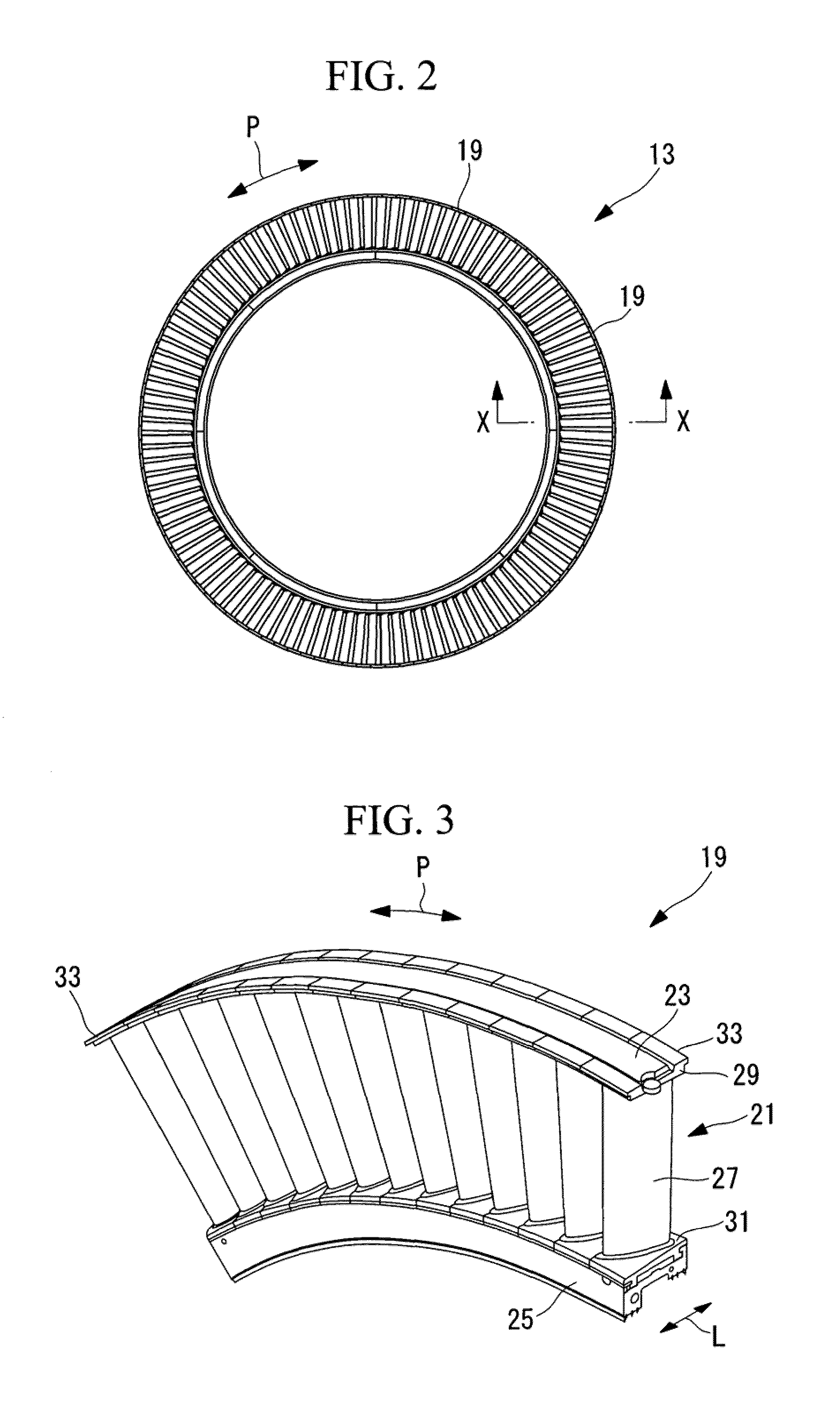 Stator blade ring and axial flow compressor using the same