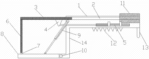 Telescopic mining machinery platform with large load capacity