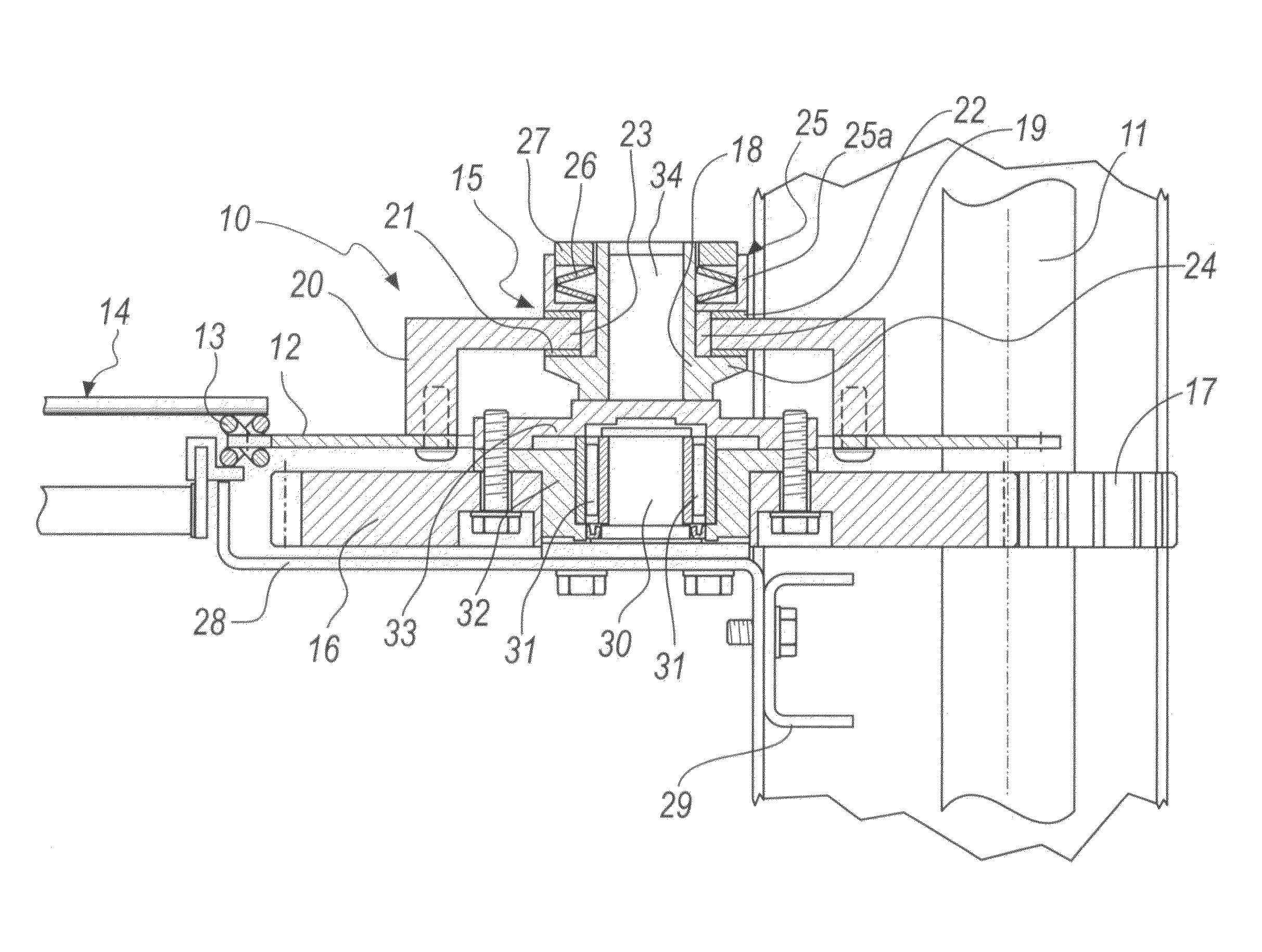 Device for transmitting motion for conveyor belts