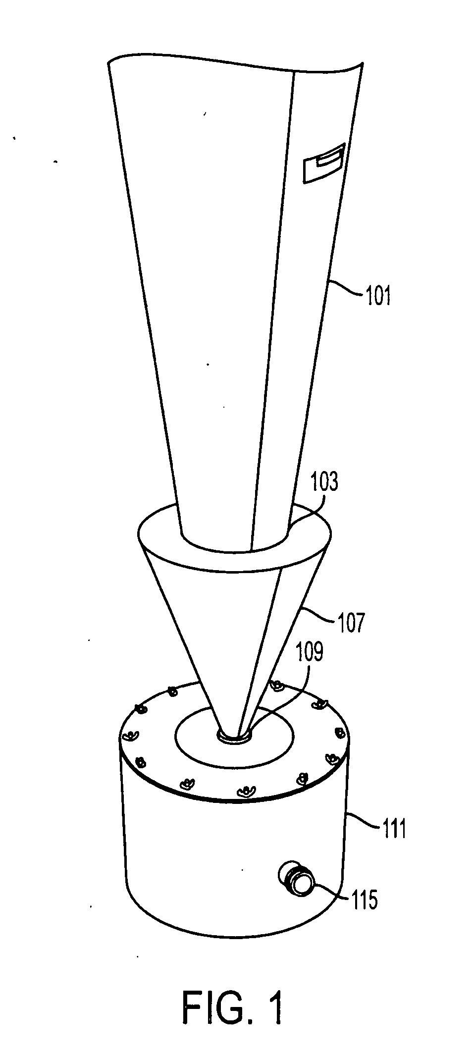 Cyclonic separator with secondary vortex break