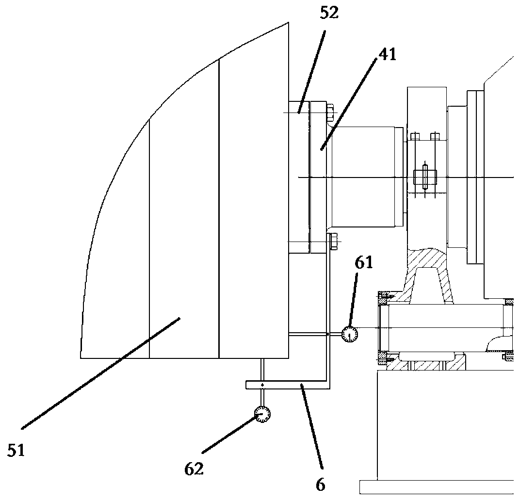 Centering method of diesel engine with integral support leg and dynamometer