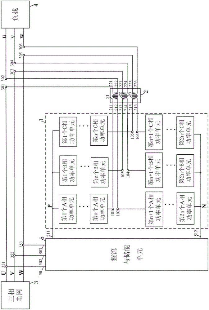 Modularized dynamic voltage regulating system based on cascade structure