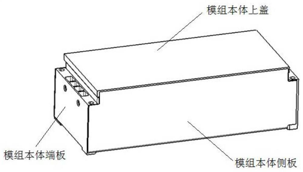 A battery module and its gluing equipment and process