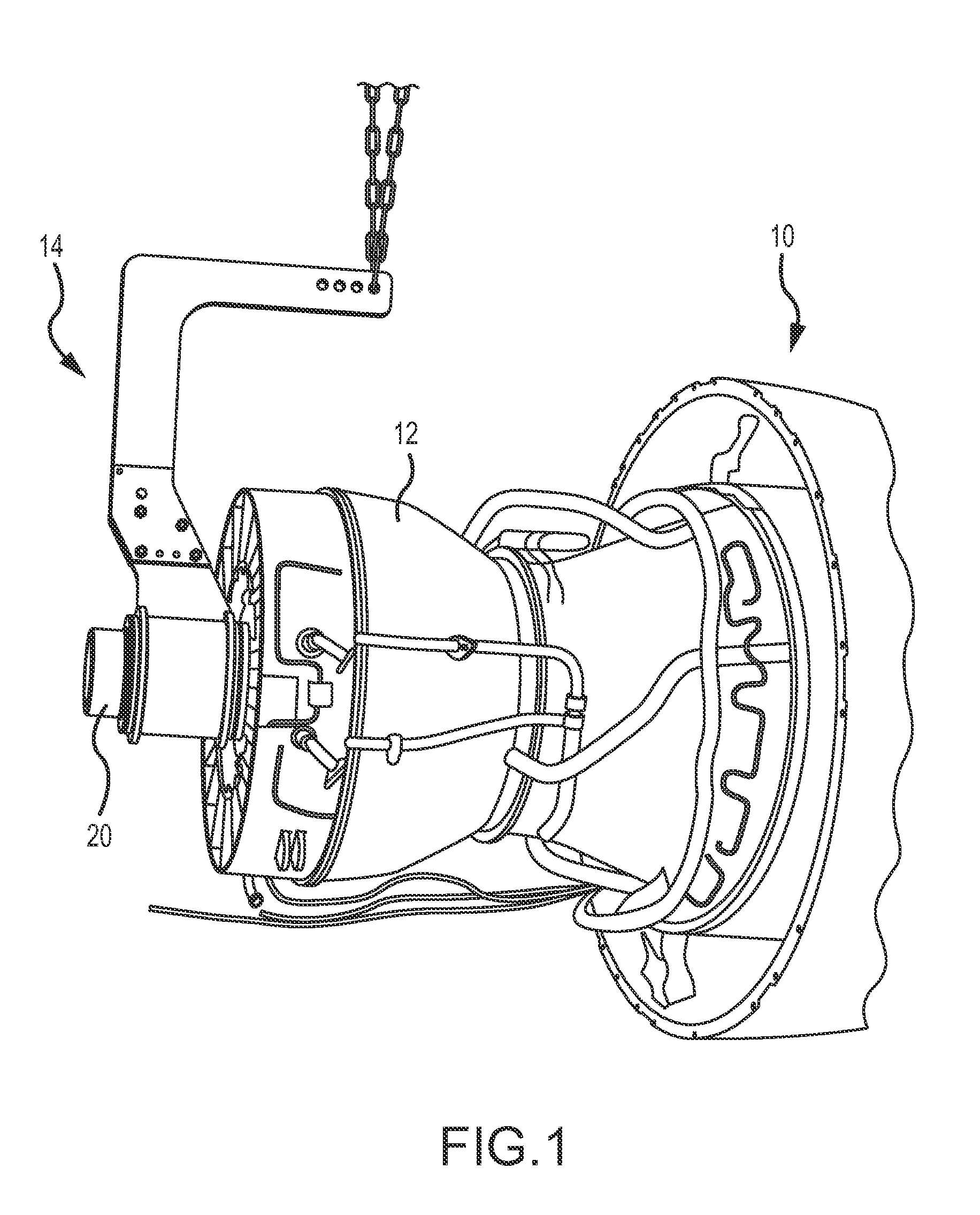 Method and Tooling for Partial Disassembly of a Bypass Turbofan Engine