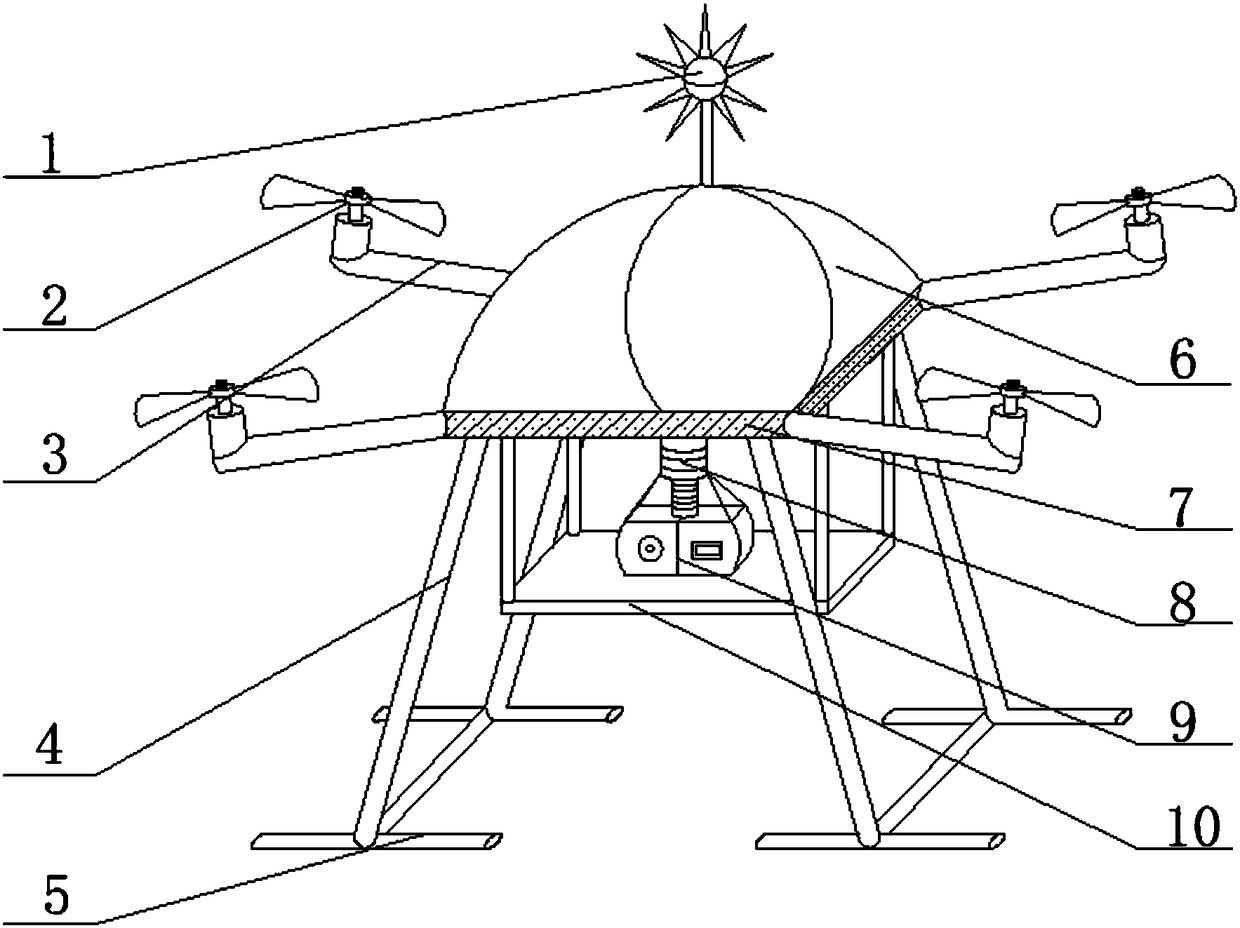 Unmanned aerial vehicle imaging-based bridge crack identification device