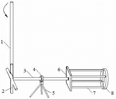 Simple wrench for fastening lower bolt of T-shaped beam side template