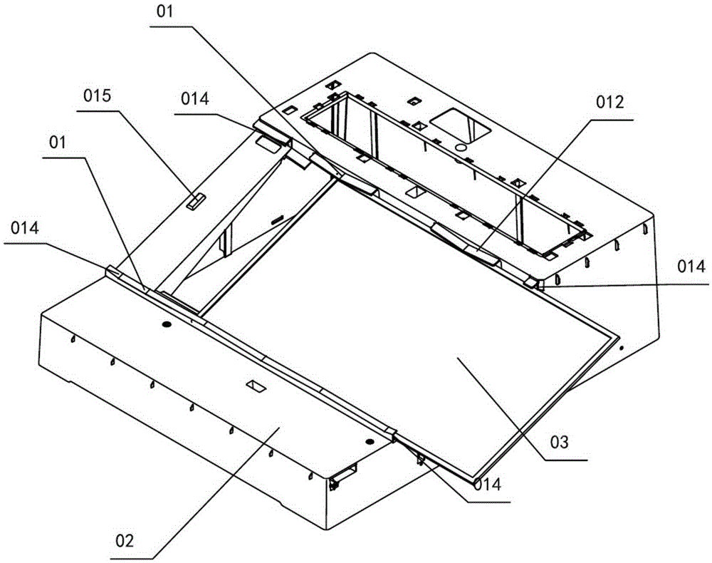 Range hood air conditioner filter screen installation structure and refrigerating range hood provided with same