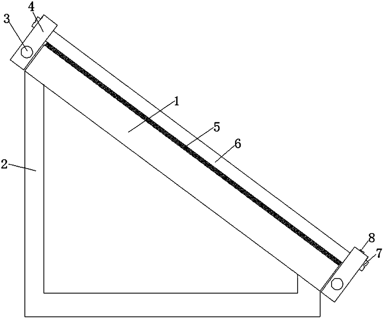 Solar panel self-cleaning device