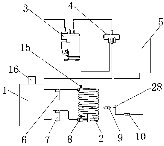 Air energy water heater with multiple water treatment