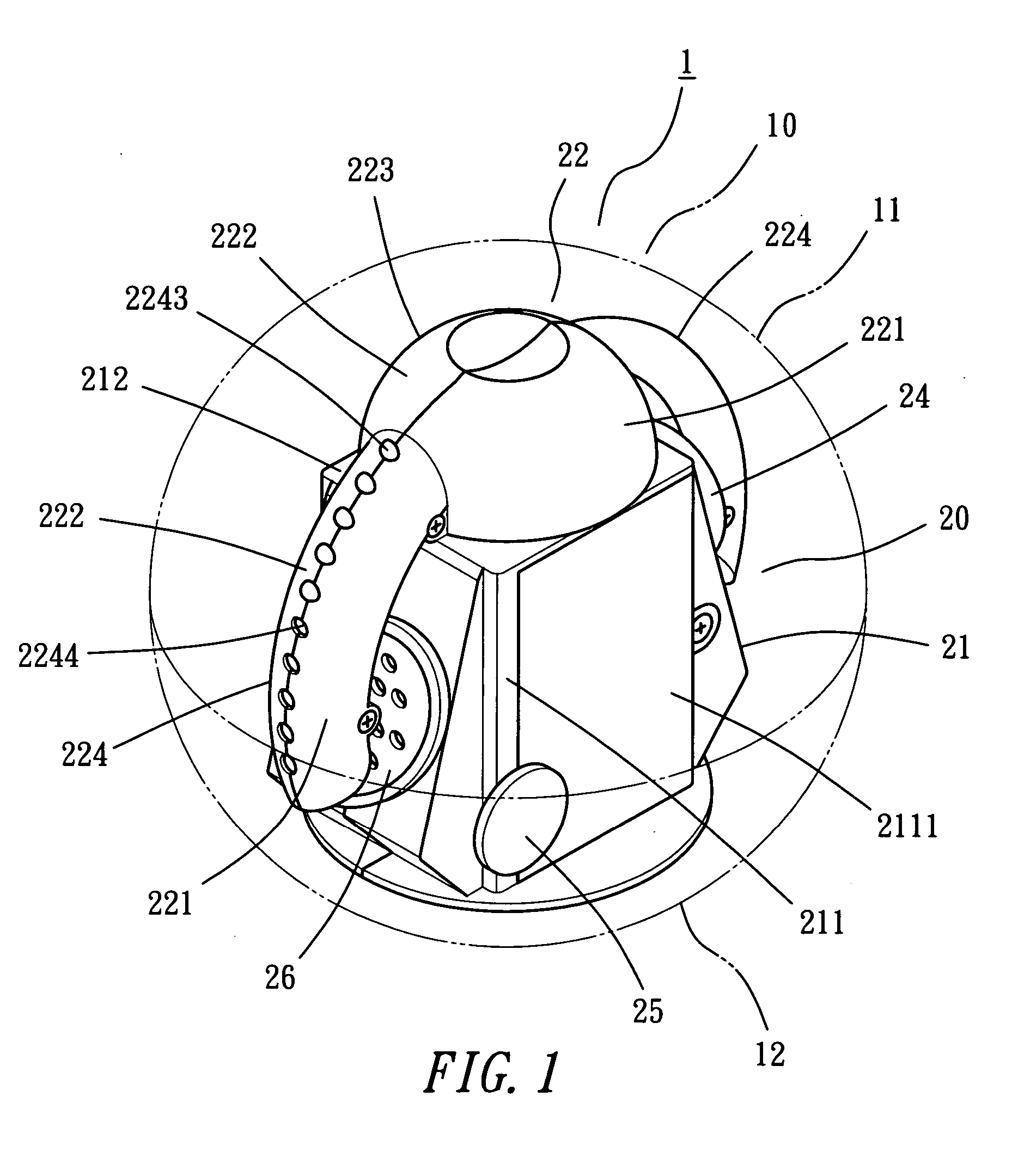 Automatically rotatable lamp ball