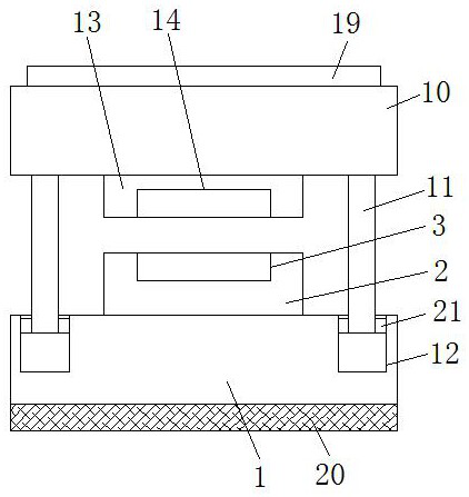 Hardware die with good heat-conduction effect